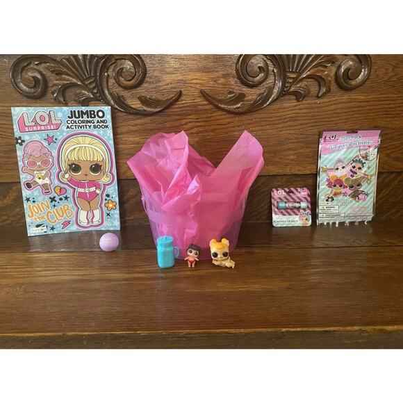 LOL Surprise Gift Basket – Dolls, Coloring Book, Play Pack & Lip Balm for Kids - Picture 10 of 10